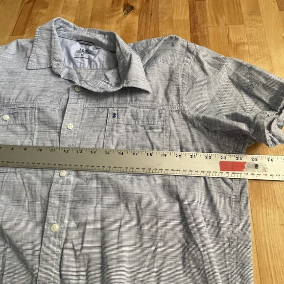 IZOD Saltwater Shirt Button up Relaxed Soft Cotton Camp‎ Casual XL EUC - Picture 9 of 11